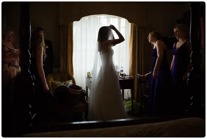 Bride getting ready, Wethele Manor. Warwickshire Weddings